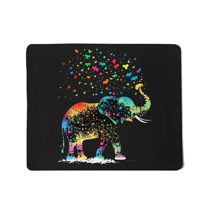 Cute Elephant Lover Animal On Elephant Mousepad