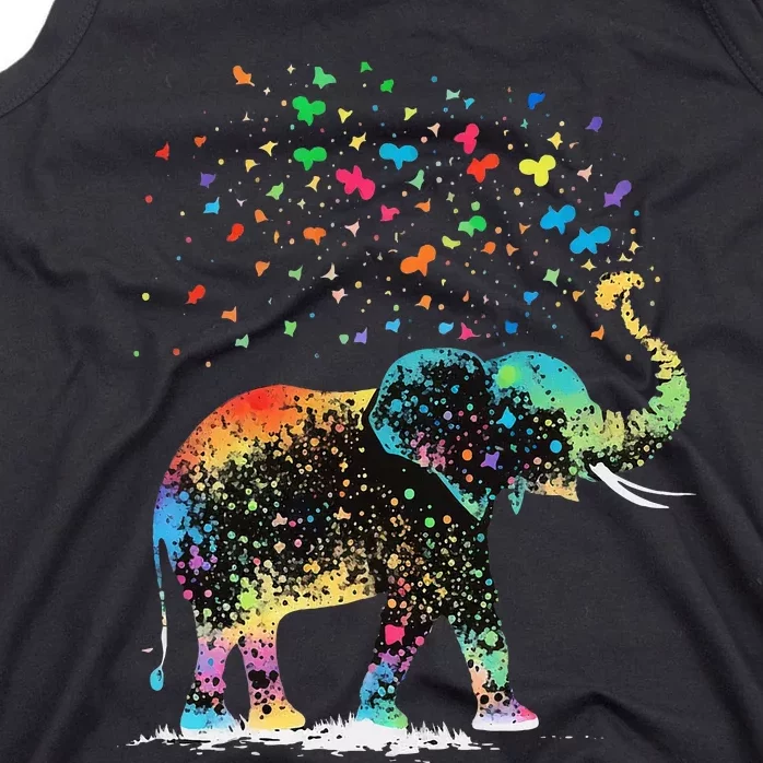 Cute Elephant Lover Animal On Elephant Tank Top