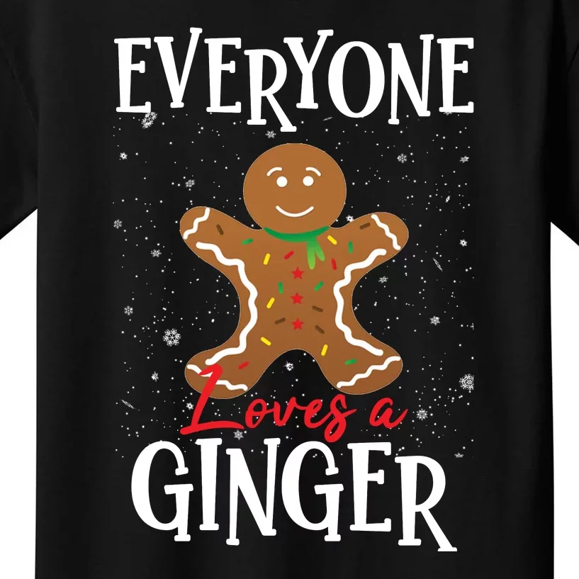 Christmas Everyone Loves A Ginger Funny Baker Kids T-Shirt