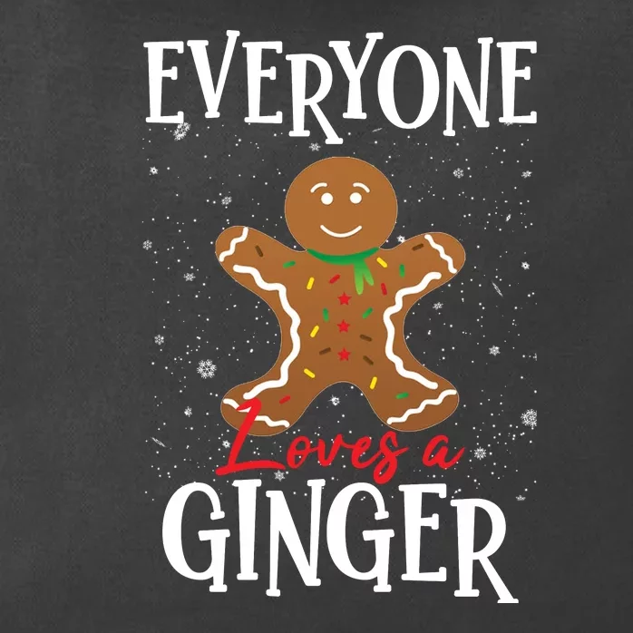 Christmas Everyone Loves A Ginger Funny Baker Zip Tote Bag