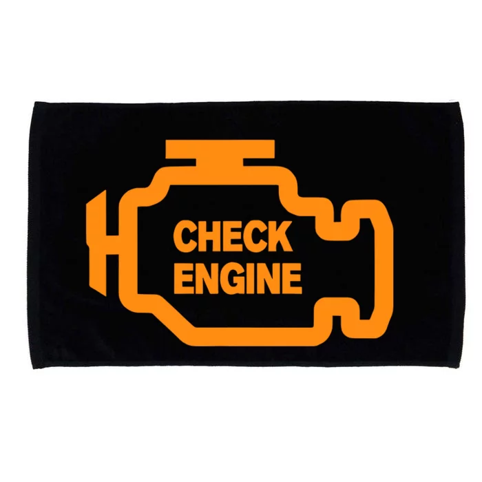 Check Engine Light Microfiber Hand Towel