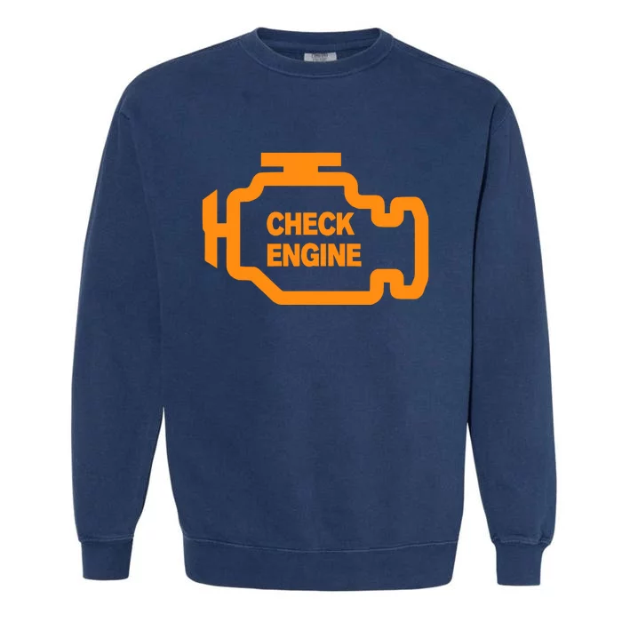 Check Engine Light Garment-Dyed Sweatshirt