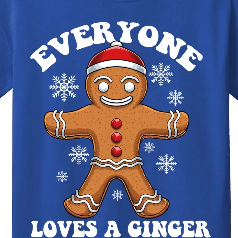 Christmas Everyone Loves A Ginger Funny Holiday Print Gift Kids T-Shirt