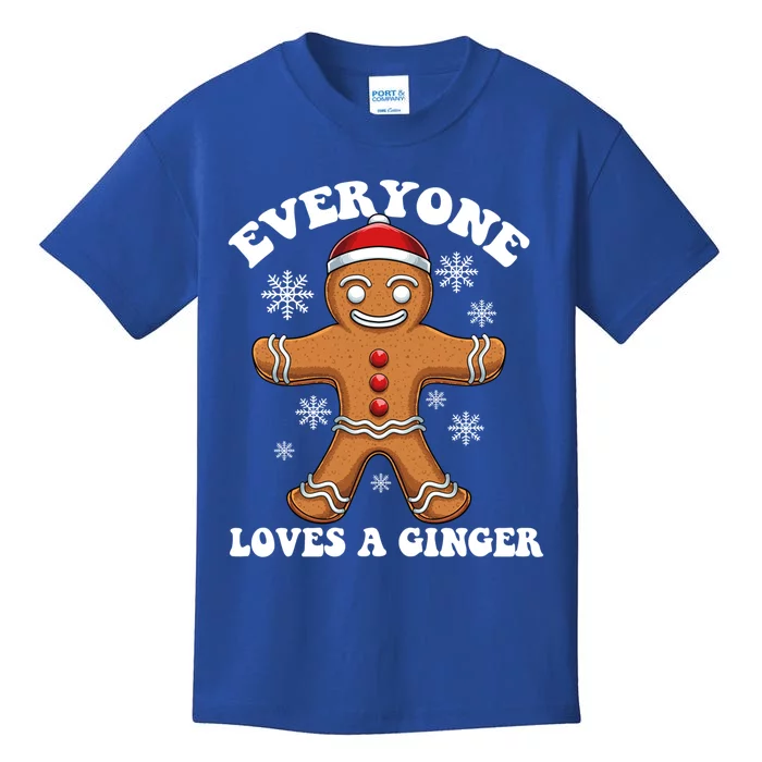 Christmas Everyone Loves A Ginger Funny Holiday Print Gift Kids T-Shirt