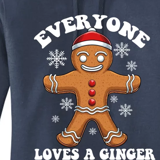 Christmas Everyone Loves A Ginger Funny Holiday Print Gift Women's Pullover Hoodie