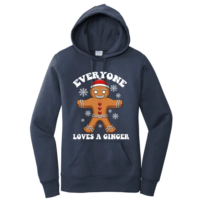 Christmas Everyone Loves A Ginger Funny Holiday Print Gift Women's Pullover Hoodie