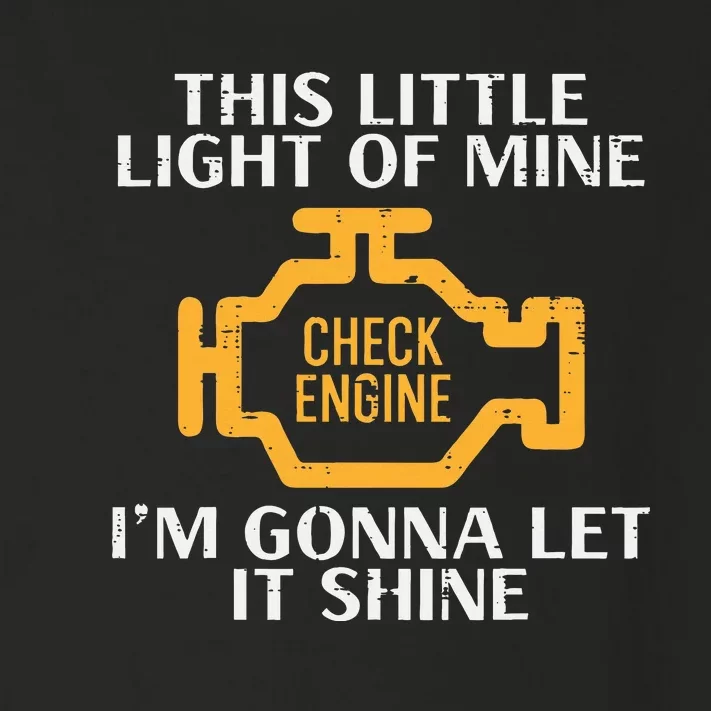 Check Engine Light Shine Car Auto Mechanic Garage Toddler Long Sleeve Shirt