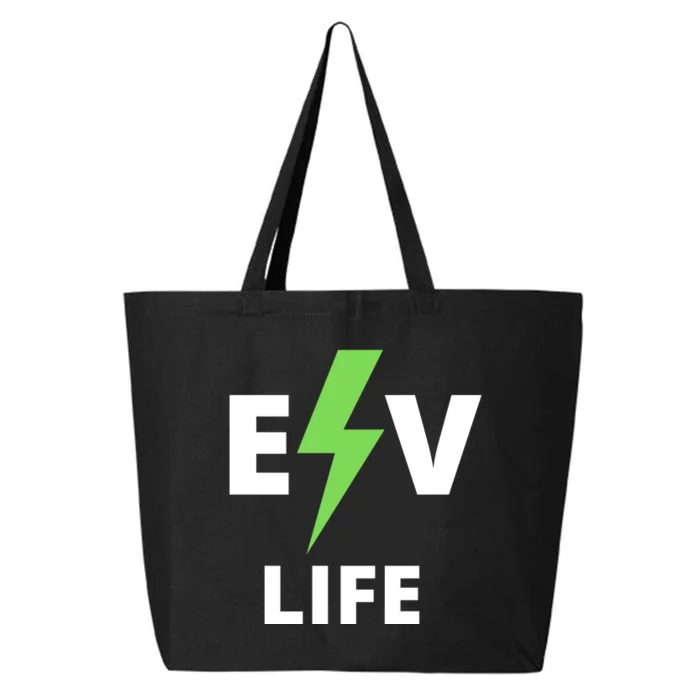 Cool EV Life Electric Vehicle, EVs, Funny Electric Vehicle 25L Jumbo Tote