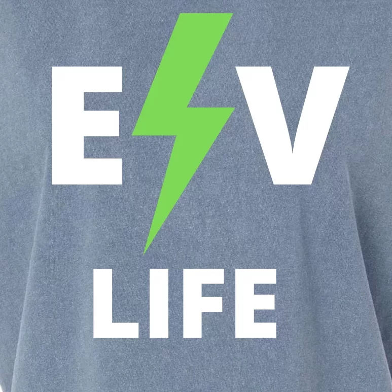 Cool EV Life Electric Vehicle, EVs, Funny Electric Vehicle Garment-Dyed Women's Muscle Tee