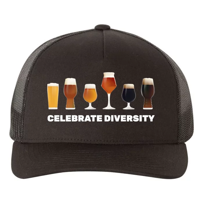 Celebrate Diversity beer Funny Yupoong Adult 5-Panel Trucker Hat