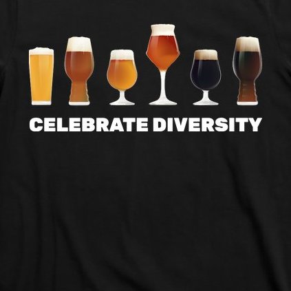Celebrate Diversity beer Funny T-Shirt