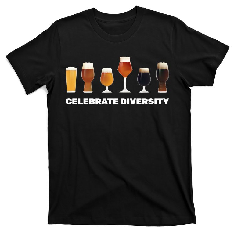 Celebrate Diversity beer Funny T-Shirt