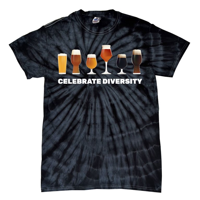 Celebrate Diversity beer Funny Tie-Dye T-Shirt