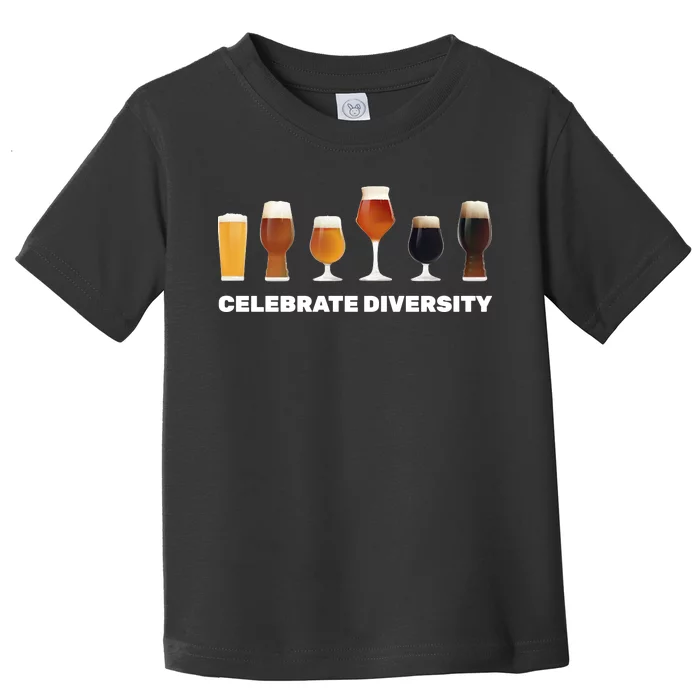 Celebrate Diversity beer Funny Toddler T-Shirt