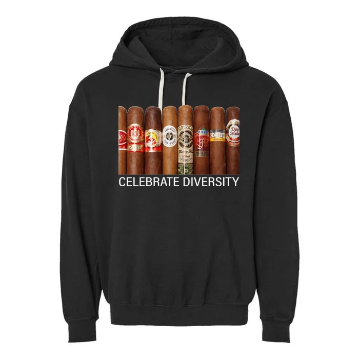 Celebrate Diversity Cigars Garment-Dyed Fleece Hoodie