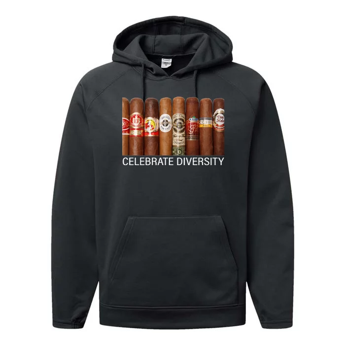 Celebrate Diversity Cigars Performance Fleece Hoodie