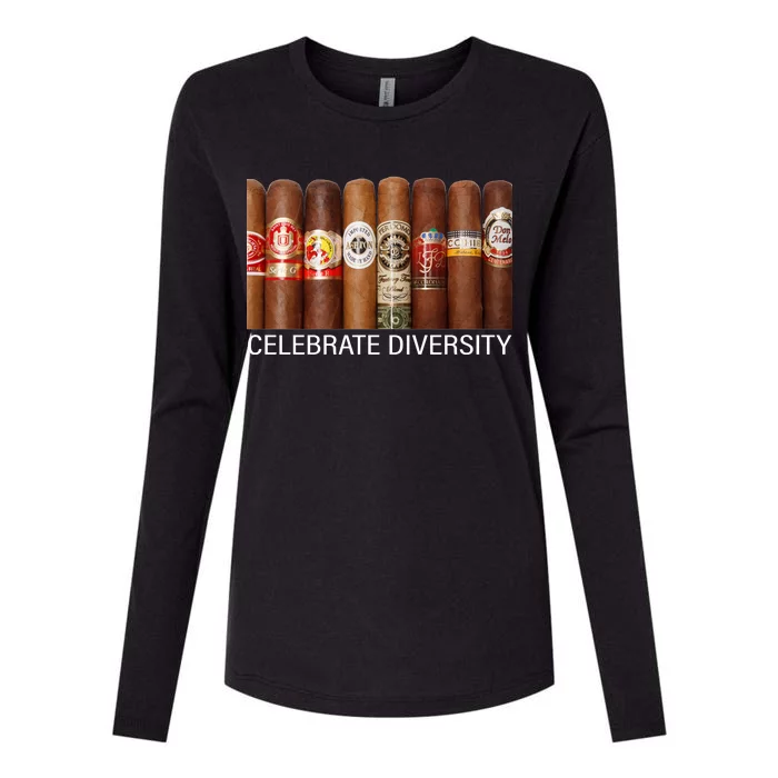 Celebrate Diversity Cigars Womens Cotton Relaxed Long Sleeve T-Shirt