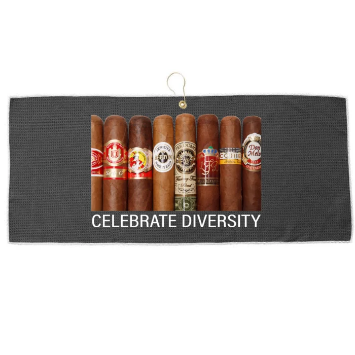 Celebrate Diversity Cigars Large Microfiber Waffle Golf Towel