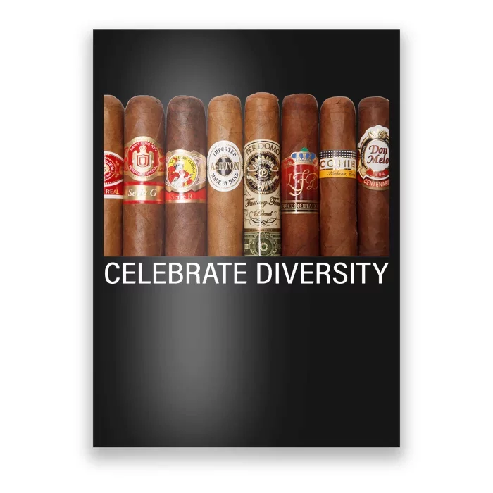 Celebrate Diversity Cigars Poster