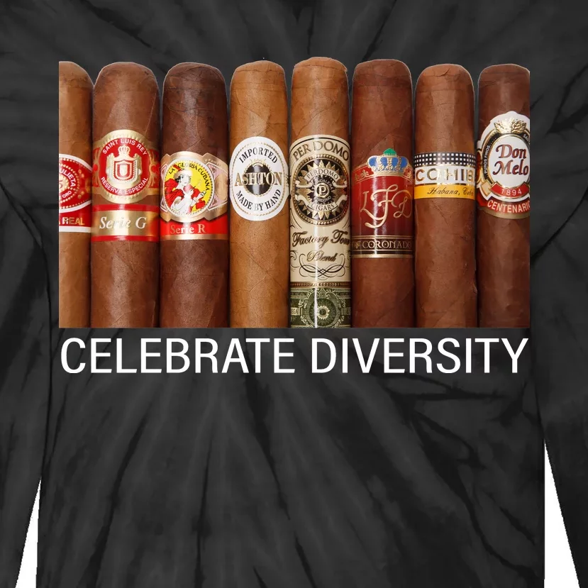 Celebrate Diversity Cigars Tie-Dye Long Sleeve Shirt