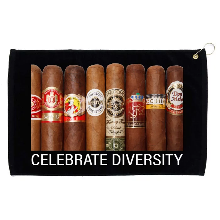 Celebrate Diversity Cigars Grommeted Golf Towel