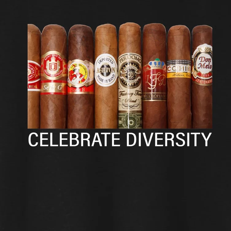 Celebrate Diversity Cigars Women's Crop Top Tee