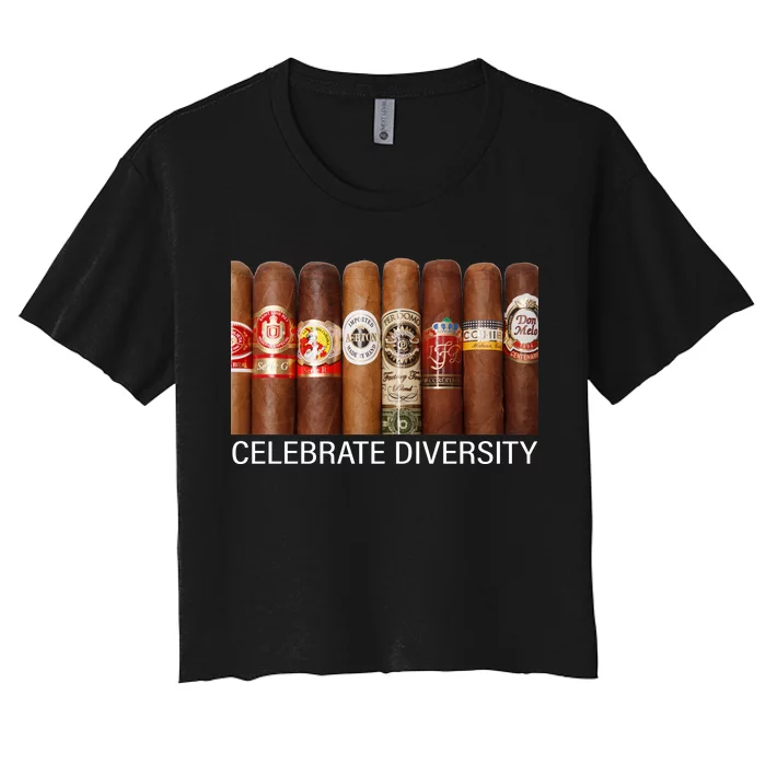 Celebrate Diversity Cigars Women's Crop Top Tee