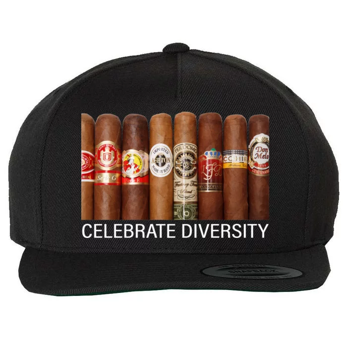 Celebrate Diversity Cigars Wool Snapback Cap