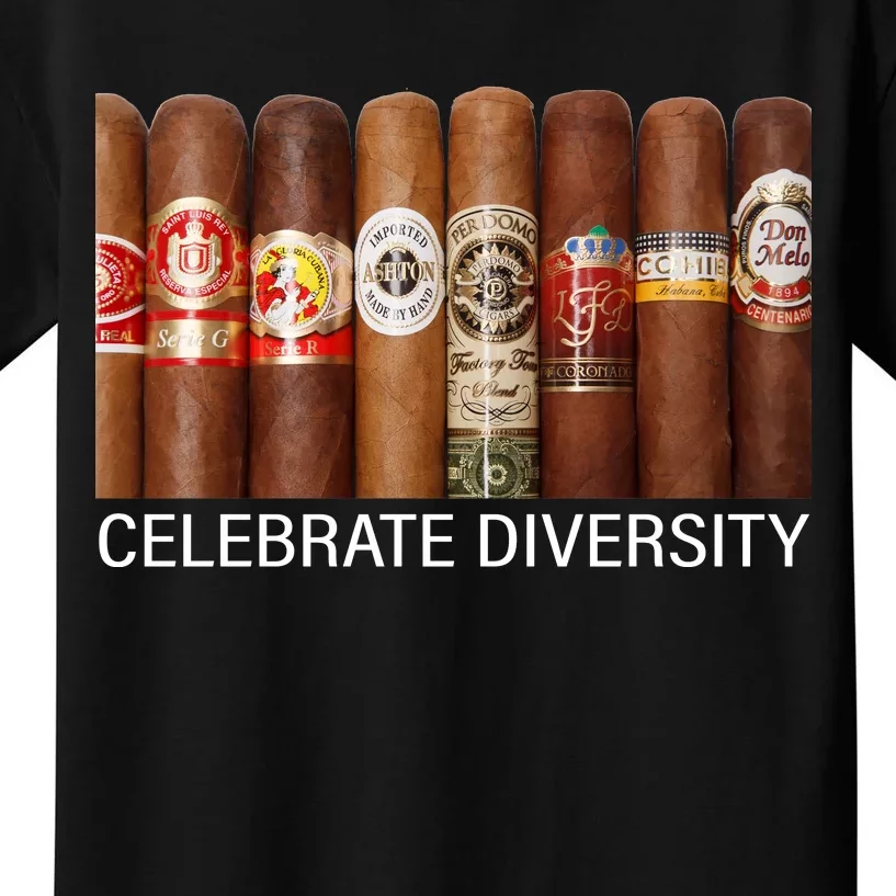 Celebrate Diversity Cigars Kids T-Shirt