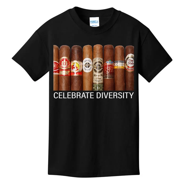 Celebrate Diversity Cigars Kids T-Shirt