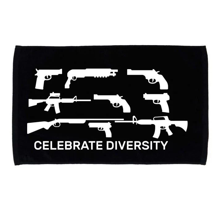 Celebrate Diversity Guns Microfiber Hand Towel