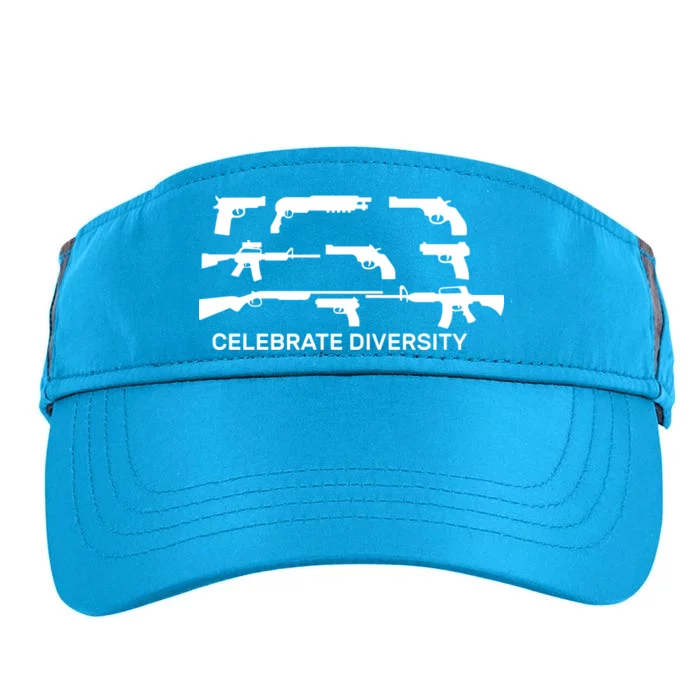 Celebrate Diversity Guns Adult Drive Performance Visor