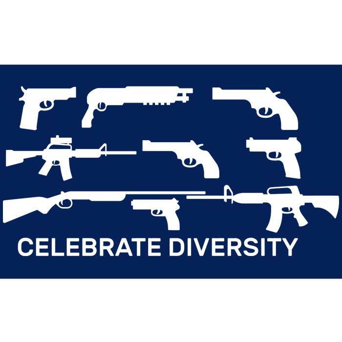 Celebrate Diversity Guns Bumper Sticker