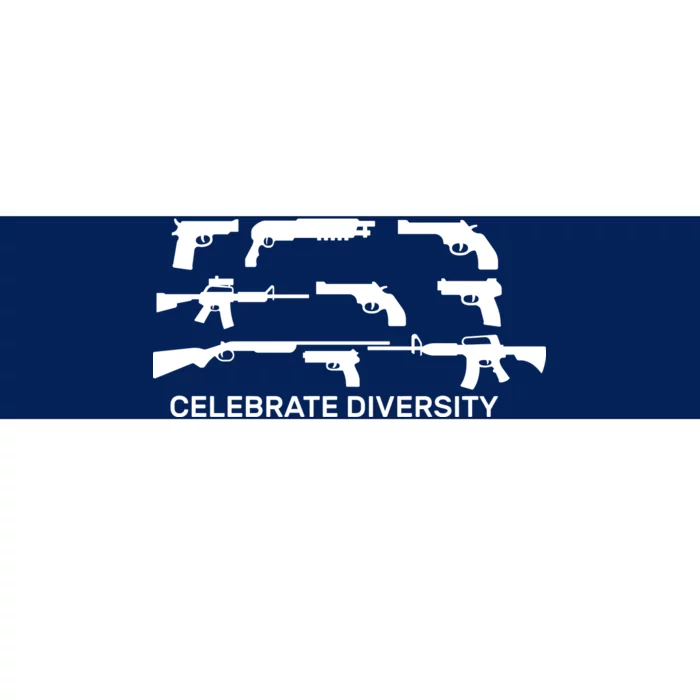 Celebrate Diversity Guns Bumper Sticker