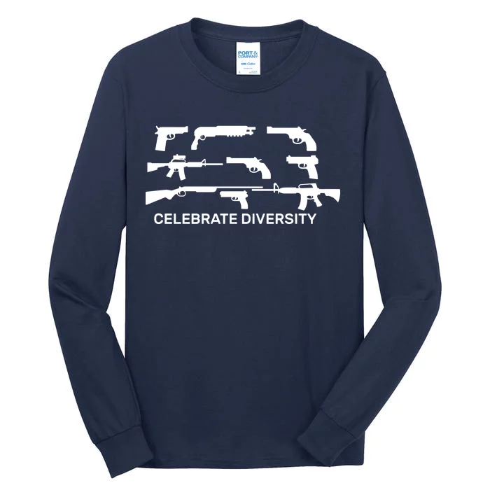 Celebrate Diversity Guns Tall Long Sleeve T-Shirt