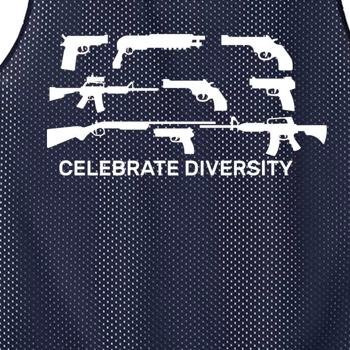 Celebrate Diversity Guns Mesh Reversible Basketball Jersey Tank