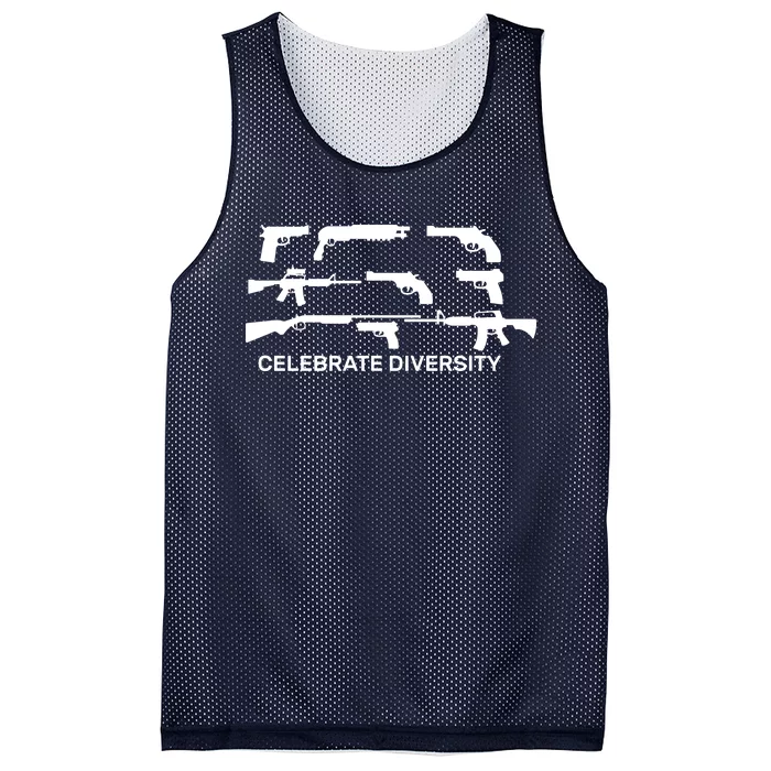 Celebrate Diversity Guns Mesh Reversible Basketball Jersey Tank