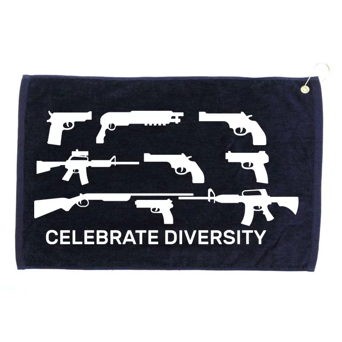 Celebrate Diversity Guns Grommeted Golf Towel