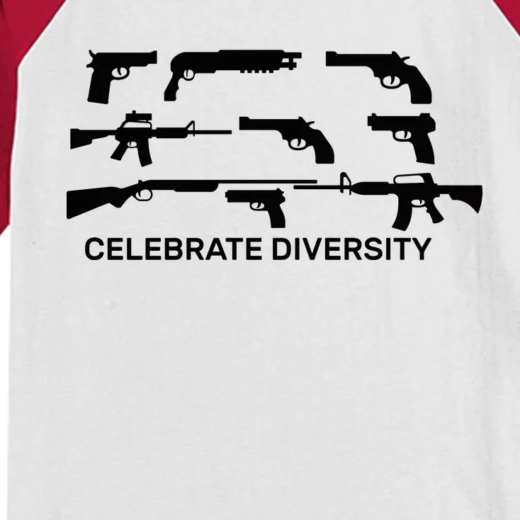 Celebrate Diversity Guns Kids Colorblock Raglan Jersey