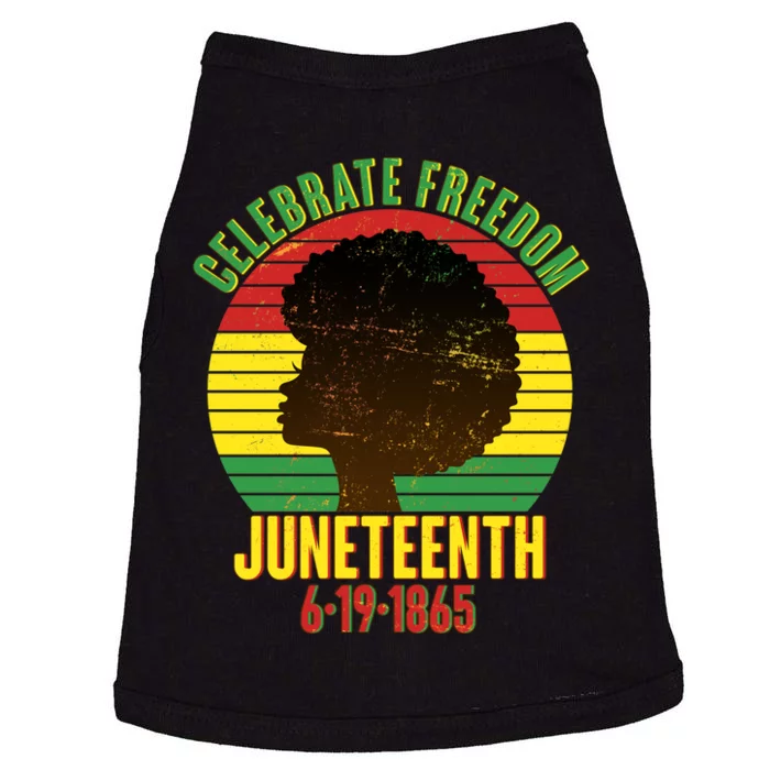 Celebrate Freedom Juneteenth 6-19-1865 Doggie Tank