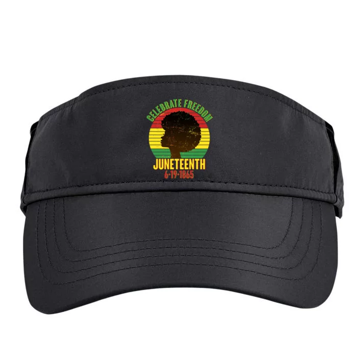 Celebrate Freedom Juneteenth 6-19-1865 Adult Drive Performance Visor