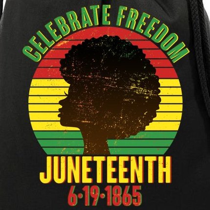 Celebrate Freedom Juneteenth 6-19-1865 Drawstring Bag