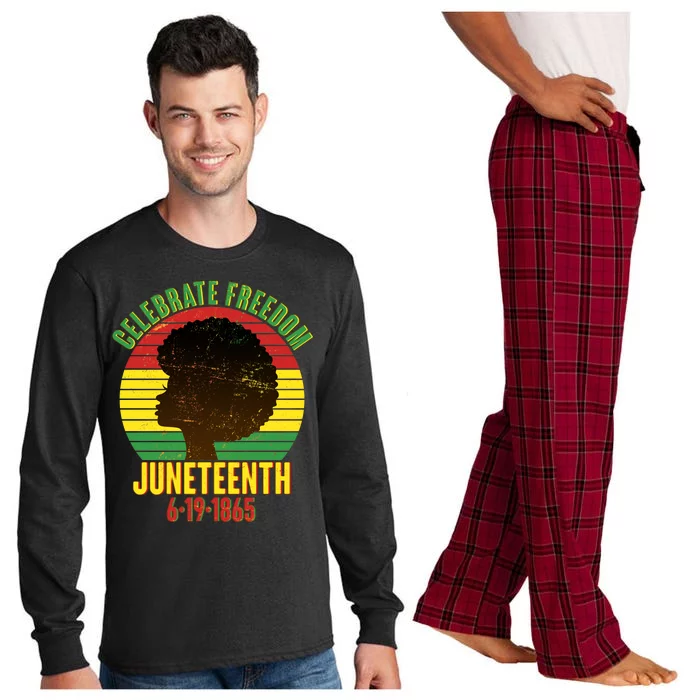 Celebrate Freedom Juneteenth 6-19-1865 Long Sleeve Pajama Set