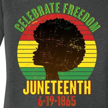 Celebrate Freedom Juneteenth 6-19-1865 Women’s Perfect Tri Tunic Long Sleeve Shirt