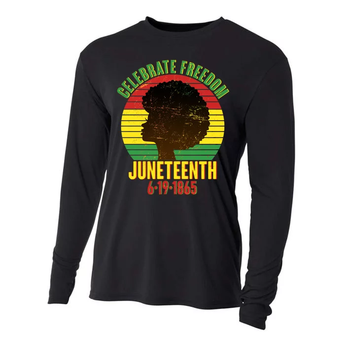 Celebrate Freedom Juneteenth 6-19-1865 Cooling Performance Long Sleeve Crew