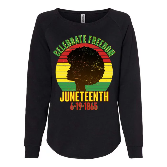 Celebrate Freedom Juneteenth 6-19-1865 Womens California Wash Sweatshirt