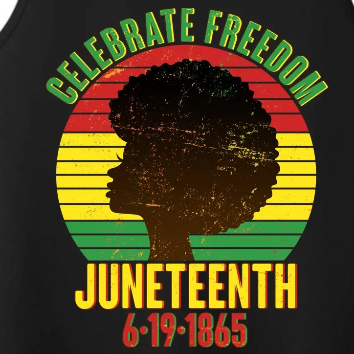 Celebrate Freedom Juneteenth 6-19-1865 Performance Tank