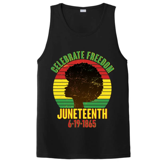 Celebrate Freedom Juneteenth 6-19-1865 Performance Tank