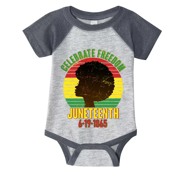 Celebrate Freedom Juneteenth 6-19-1865 Infant Baby Jersey Bodysuit