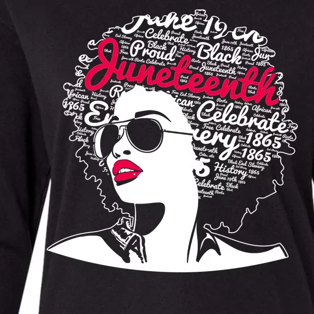 Celebrate Juneteenth June 19th Black History Womens Cotton Relaxed Long Sleeve T-Shirt